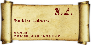 Merkle Laborc névjegykártya